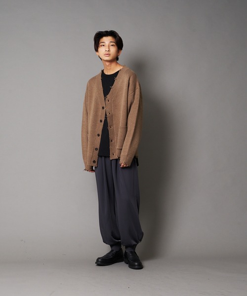 UNIIT(ユニット)の「【UNIIT/ユニット】裾カフス付き ルーズバルーンパンツ ワイドパンツ(その他パンツ・メンズ・チャコールグレー/ブラック/ベージュ・SMALL/MEDIUM/LARGE)」の7枚目の写真