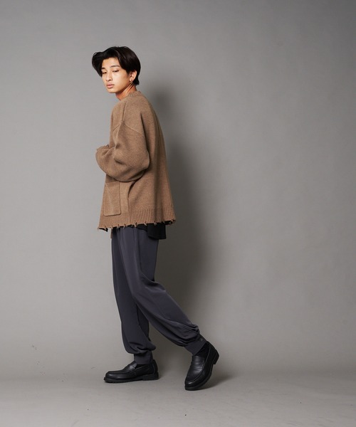 UNIIT(ユニット)の「【UNIIT/ユニット】裾カフス付き ルーズバルーンパンツ ワイドパンツ(その他パンツ・メンズ・チャコールグレー/ブラック/ベージュ・SMALL/MEDIUM/LARGE)」の18枚目の写真