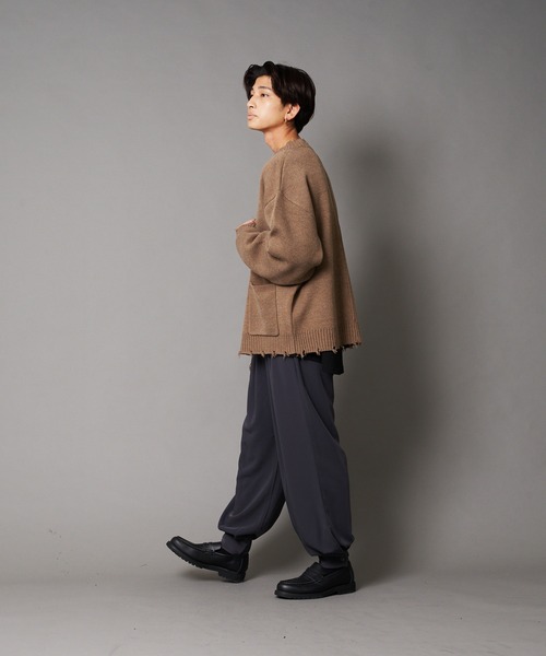 UNIIT(ユニット)の「【UNIIT/ユニット】裾カフス付き ルーズバルーンパンツ ワイドパンツ(その他パンツ・メンズ・チャコールグレー/ブラック/ベージュ・SMALL/MEDIUM/LARGE)」の8枚目の写真