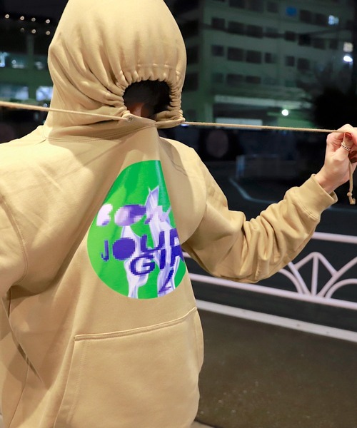 Bonjour Girl（ボンジュールガール）の「【Bonjour Girl/ボンジュールガール】とんだ林蘭 × Bonjour Girl スウェットフーディー（パーカー・レディース・カーキ/ピンク・S/M）」の10枚目の写真