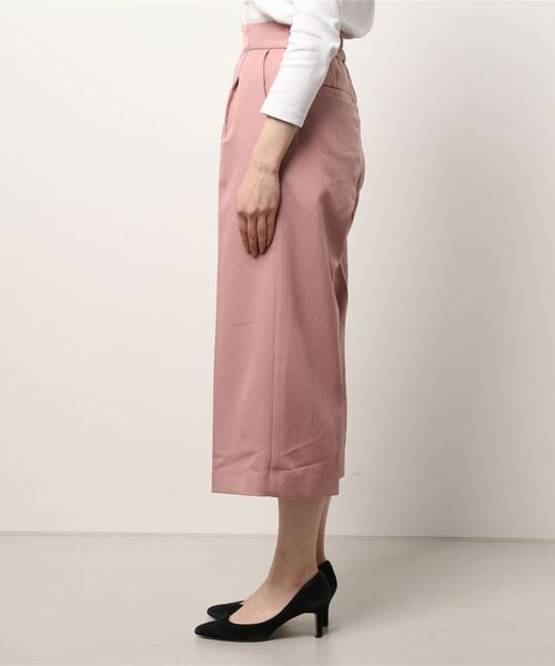 Te chichi（テチチ）の「ウーリッシュワイドクロップドパンツ（その他パンツ・レディース・ベージュ/ネイビー/ピンク・SMALL/MEDIUM）」の4枚目の写真