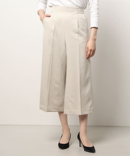 Te chichi（テチチ）の「ウーリッシュワイドクロップドパンツ（その他パンツ・レディース・ベージュ/ネイビー/ピンク・SMALL/MEDIUM）」の6枚目の写真