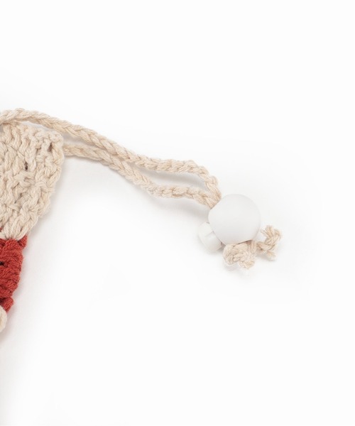 JOURNAL STANDARD relume（ジャーナルスタンダード　レリューム）の「CALIFORNIA クロシェニットポーチ（ボディバッグ/ウエストポーチ・メンズ・ホワイト/ブラック/イエロー/ブラック系その他・FREE）」の8枚目の写真