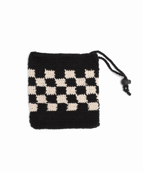 JOURNAL STANDARD relume（ジャーナルスタンダード　レリューム）の「CALIFORNIA クロシェニットポーチ（ボディバッグ/ウエストポーチ・メンズ・ホワイト/ブラック/イエロー/ブラック系その他・FREE）」の14枚目の写真