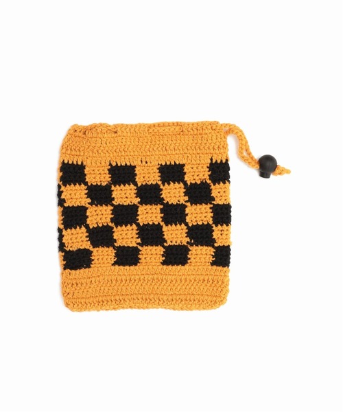 JOURNAL STANDARD relume（ジャーナルスタンダード　レリューム）の「CALIFORNIA クロシェニットポーチ（ボディバッグ/ウエストポーチ・メンズ・ホワイト/ブラック/イエロー/ブラック系その他・FREE）」の16枚目の写真