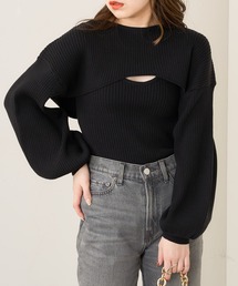 Chico | ショート丈ニット+リブタンクSET(ニット/セーター)