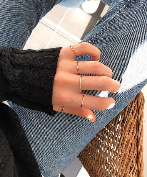 ABBEY MARKET（アビーマーケット）の「Silver925  シンプルリング Simple Ring（リング・レディース・シルバー/ゴールド/ピンクゴールド/ゴールド系その他2/シルバー系その他2/シルバー系その他3/シルバー系その他4/ゴールド系その他・11号/9号/13号/5号/17号/7号/15号）」の2枚目の写真