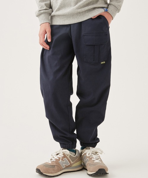 KRIFF MAYER Kid's Collection（クリフメイヤーキッズコレクション）の「裾ゴムミニカーゴパンツ（カーゴパンツ・キッズ・ベージュ/ネイビー/カーキ/レンガ/チャコール・120/130/140/150/160/170）」の4枚目の写真