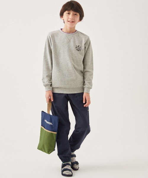 KRIFF MAYER Kid's Collection（クリフメイヤーキッズコレクション）の「裾ゴムミニカーゴパンツ（カーゴパンツ・キッズ・ベージュ/ネイビー/カーキ/レンガ/チャコール・120/130/140/150/160/170）」の7枚目の写真