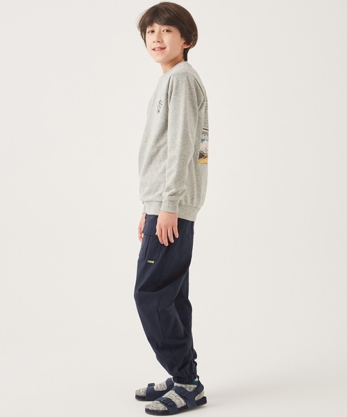 KRIFF MAYER Kid's Collection（クリフメイヤーキッズコレクション）の「裾ゴムミニカーゴパンツ（カーゴパンツ・キッズ・ベージュ/ネイビー/カーキ/レンガ/チャコール・120/130/140/150/160/170）」の8枚目の写真