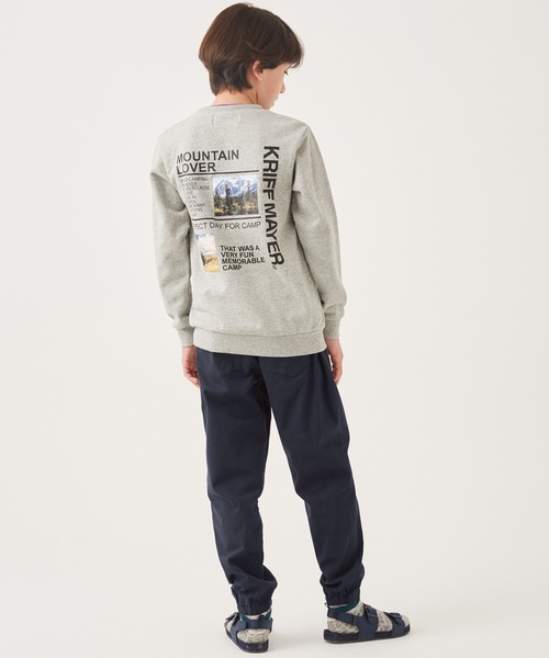 KRIFF MAYER Kid's Collection（クリフメイヤーキッズコレクション）の「裾ゴムミニカーゴパンツ（カーゴパンツ・キッズ・ベージュ/ネイビー/カーキ/レンガ/チャコール・120/130/140/150/160/170）」の9枚目の写真