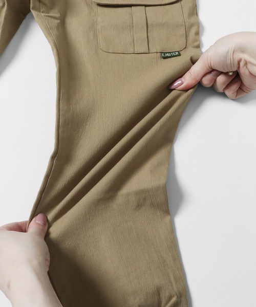 KRIFF MAYER Kid's Collection（クリフメイヤーキッズコレクション）の「裾ゴムミニカーゴパンツ（カーゴパンツ・キッズ・ベージュ/ネイビー/カーキ/レンガ/チャコール・120/130/140/150/160/170）」の15枚目の写真