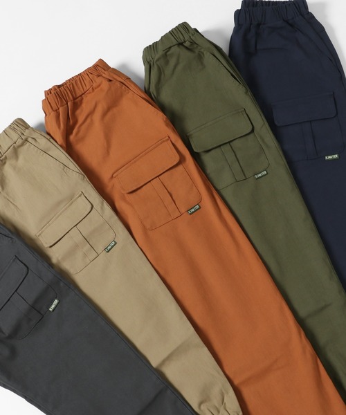KRIFF MAYER Kid's Collection（クリフメイヤーキッズコレクション）の「裾ゴムミニカーゴパンツ（カーゴパンツ・キッズ・ベージュ/ネイビー/カーキ/レンガ/チャコール・120/130/140/150/160/170）」の18枚目の写真