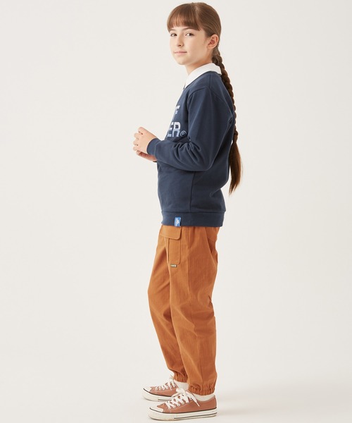 KRIFF MAYER Kid's Collection（クリフメイヤーキッズコレクション）の「裾ゴムミニカーゴパンツ（カーゴパンツ・キッズ・ベージュ/ネイビー/カーキ/レンガ/チャコール・120/130/140/150/160/170）」の11枚目の写真