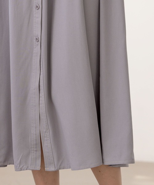 mysty woman（ミスティウーマン）の「ステッチパフワンピース 267035（ワンピース・レディース・ベージュ/ネイビー/グレー・FREE）」の19枚目の写真