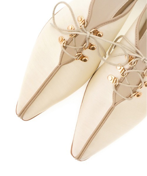 RANDA（ランダ）の「シアーレースアップシューズ（ドレスシューズ・レディース・ブラック/ブラウン/アイボリー・LL/S/M/L）」の14枚目の写真