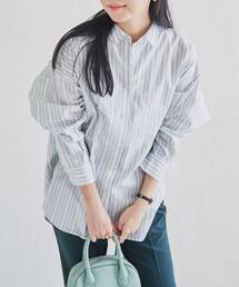 coen | フレンチリネンMIXレギュラーシャツ(シャツ/ブラウス)