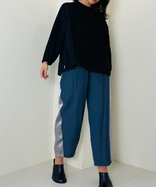 DOLLUPOOPS(ドールアップウップス)の「ヘムドロストドルマンプルオーバー(Tシャツ/カットソー・レディース・ブラック/ベージュ/ライトカーキ・38)」の5枚目の写真