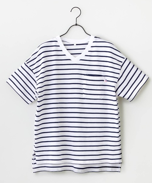 anown(アノン)の「Vネック半袖アソートTシャツ(Tシャツ/カットソー・レディース・ブラック/アイボリー/スモークピンク/ベージュ系/ネイビー系・FREE)」の14枚目の写真