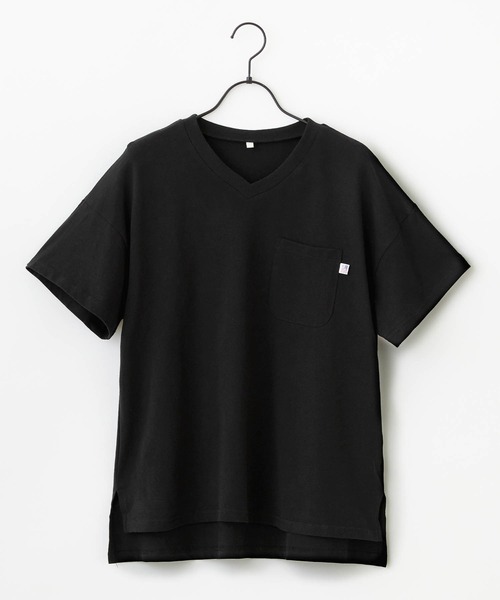 anown(アノン)の「Vネック半袖アソートTシャツ(Tシャツ/カットソー・レディース・ブラック/アイボリー/スモークピンク/ベージュ系/ネイビー系・FREE)」の10枚目の写真