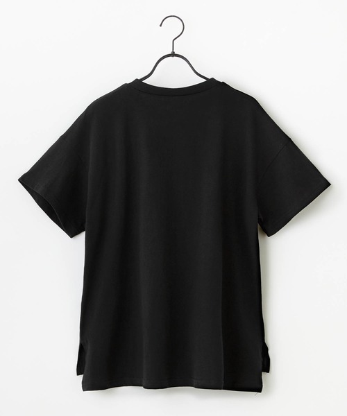 anown(アノン)の「Vネック半袖アソートTシャツ(Tシャツ/カットソー・レディース・ブラック/アイボリー/スモークピンク/ベージュ系/ネイビー系・FREE)」の11枚目の写真