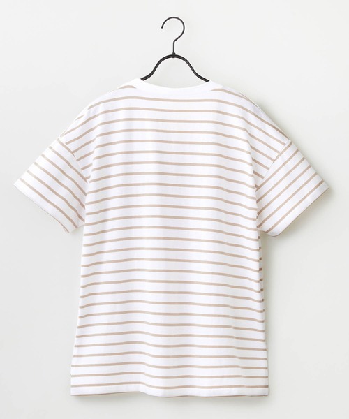 anown(アノン)の「Vネック半袖アソートTシャツ(Tシャツ/カットソー・レディース・ブラック/アイボリー/スモークピンク/ベージュ系/ネイビー系・FREE)」の13枚目の写真