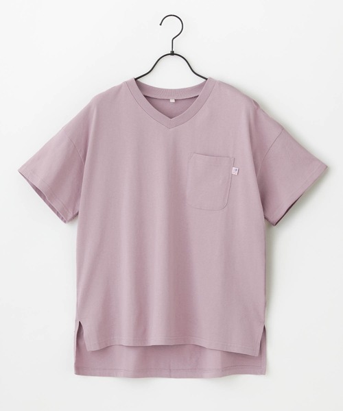 anown(アノン)の「Vネック半袖アソートTシャツ(Tシャツ/カットソー・レディース・ブラック/アイボリー/スモークピンク/ベージュ系/ネイビー系・FREE)」の16枚目の写真