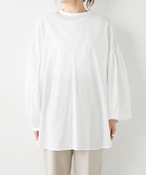 PUAL CE CIN（ピュアルセシン）の「シアー袖ボリュームブラウス（シャツ/ブラウス・レディース・ホワイト/ブラック/グレー・FREE）」の20枚目の写真