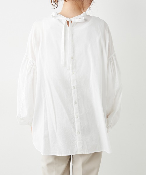 PUAL CE CIN（ピュアルセシン）の「シアー袖ボリュームブラウス（シャツ/ブラウス・レディース・ホワイト/ブラック/グレー・FREE）」の22枚目の写真