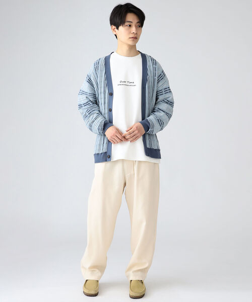BEAMS HEART（ビームスハート）の「BEAMS HEART / レトロ ジャガード ビッグ カーディガン（カーディガン/ボレロ・メンズ・ブルー系その他/ブラック・MEDIUM/LARGE/SMALL）」の15枚目の写真