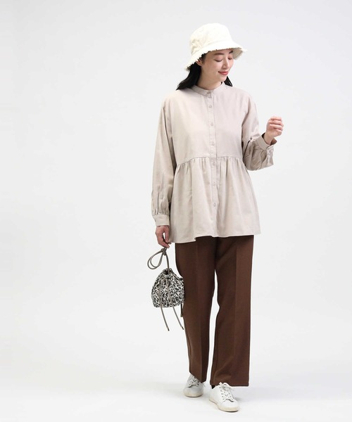 HONEYSUCKLE ROSE（ハニーサックルローズ）の「【HONEYSUCKLE ROSE】ティアードブラウス（シャツ/ブラウス・レディース・ライトベージュ/オフホワイト/ブラック・M/L）」の14枚目の写真