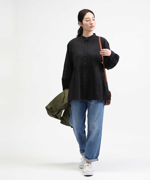 HONEYSUCKLE ROSE（ハニーサックルローズ）の「【HONEYSUCKLE ROSE】ティアードブラウス（シャツ/ブラウス・レディース・ライトベージュ/オフホワイト/ブラック・M/L）」の10枚目の写真