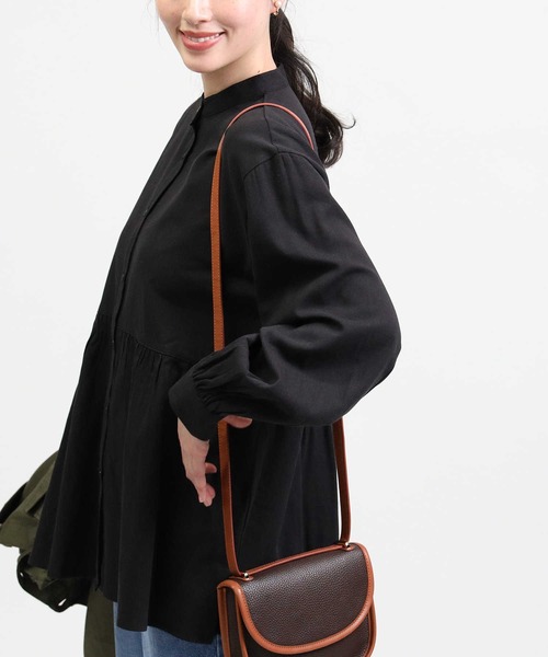 HONEYSUCKLE ROSE（ハニーサックルローズ）の「【HONEYSUCKLE ROSE】ティアードブラウス（シャツ/ブラウス・レディース・ライトベージュ/オフホワイト/ブラック・M/L）」の13枚目の写真