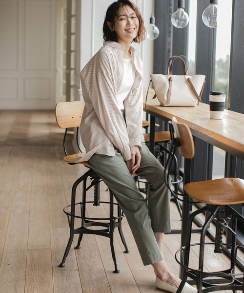 GLOBAL WORK(グローバルワーク)の「Beauteeスクエアプルオーバー長袖/259456(Tシャツ/カットソー・レディース・ブラック/オフホワイト/キャメル・MEDIUM/LARGE)」の5枚目の写真