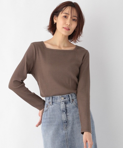 GLOBAL WORK(グローバルワーク)の「Beauteeスクエアプルオーバー長袖/259456(Tシャツ/カットソー・レディース・ブラック/オフホワイト/キャメル・MEDIUM/LARGE)」の11枚目の写真