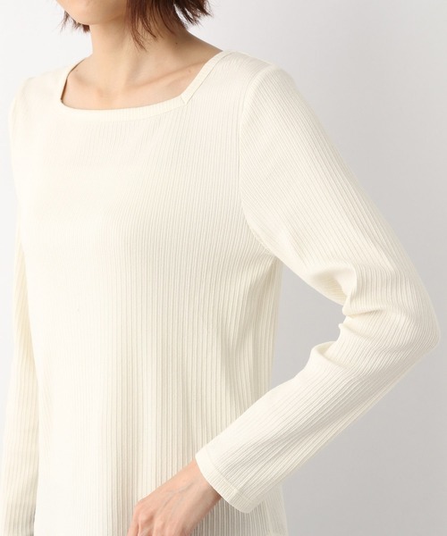 GLOBAL WORK(グローバルワーク)の「Beauteeスクエアプルオーバー長袖/259456(Tシャツ/カットソー・レディース・ブラック/オフホワイト/キャメル・MEDIUM/LARGE)」の16枚目の写真