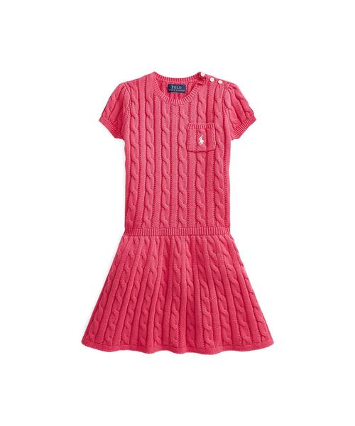 ケーブルニット コットン セーター ドレス