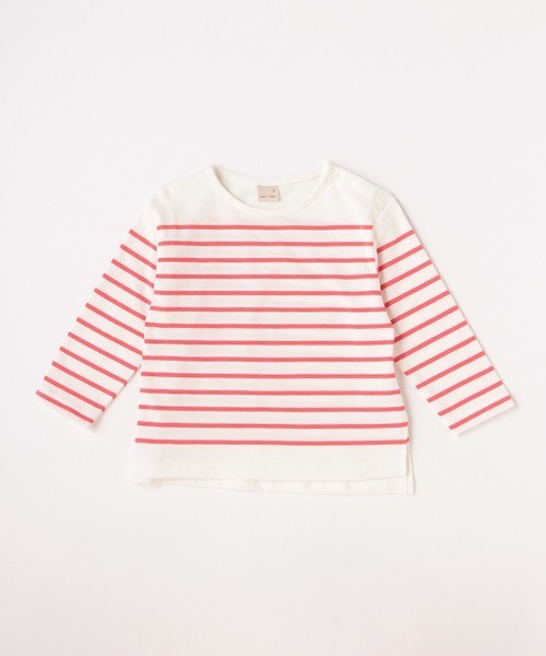 petit main（プティマイン）の「【リンク】パネルボーダーTシャツ（Tシャツ/カットソー・キッズ・レッド/ブルー/エメラルド・80ｃｍ/90cm/110cm/120cm/130cm/100cm）」の3枚目の写真