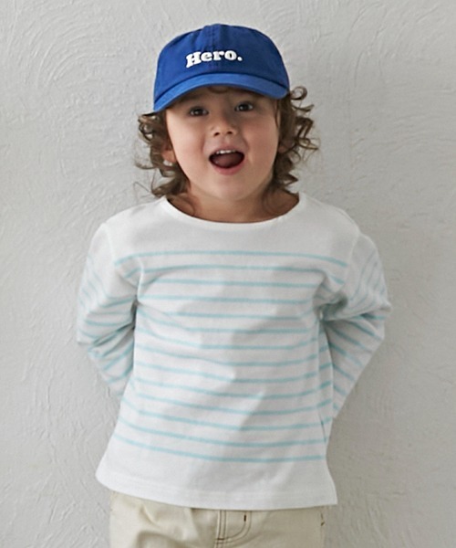 petit main（プティマイン）の「【リンク】パネルボーダーTシャツ（Tシャツ/カットソー・キッズ・レッド/ブルー/エメラルド・80ｃｍ/90cm/110cm/120cm/130cm/100cm）」の15枚目の写真