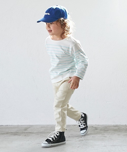 petit main（プティマイン）の「【リンク】パネルボーダーTシャツ（Tシャツ/カットソー・キッズ・レッド/ブルー/エメラルド・80ｃｍ/90cm/110cm/120cm/130cm/100cm）」の16枚目の写真