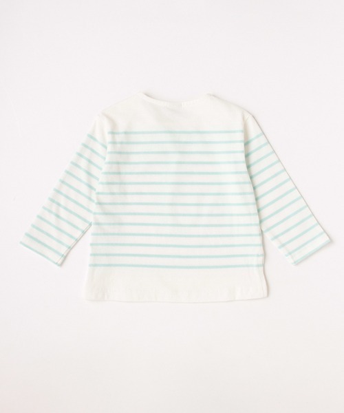 petit main（プティマイン）の「【リンク】パネルボーダーTシャツ（Tシャツ/カットソー・キッズ・レッド/ブルー/エメラルド・80ｃｍ/90cm/110cm/120cm/130cm/100cm）」の5枚目の写真