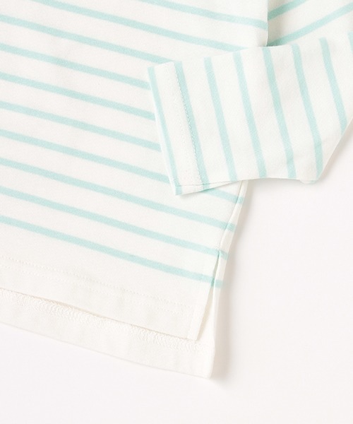 petit main（プティマイン）の「【リンク】パネルボーダーTシャツ（Tシャツ/カットソー・キッズ・レッド/ブルー/エメラルド・80ｃｍ/90cm/110cm/120cm/130cm/100cm）」の7枚目の写真