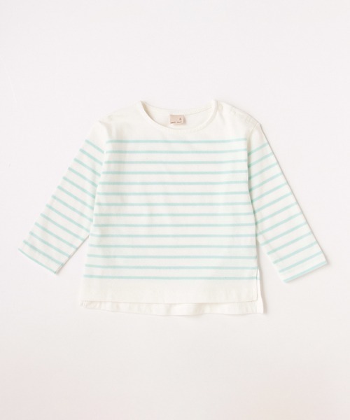 petit main（プティマイン）の「【リンク】パネルボーダーTシャツ（Tシャツ/カットソー・キッズ・レッド/ブルー/エメラルド・80ｃｍ/90cm/110cm/120cm/130cm/100cm）」の4枚目の写真