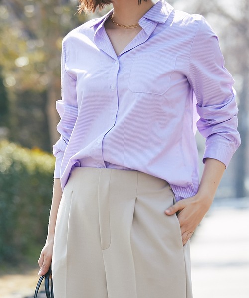 SMILE ORCHID(スマイルオーキッド)の「スラックスパンツ(スラックス・レディース・ベージュ/グリーン/ブラック/ブルー・M/L)」の19枚目の写真