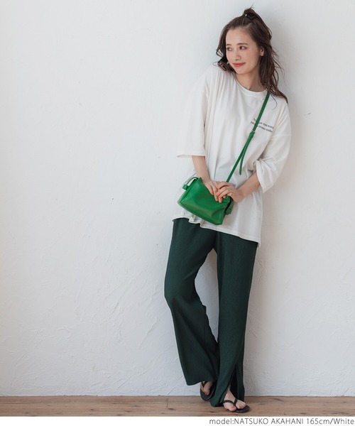 coca（coca）（コカ）の「バックプリントビッグTEE（Tシャツ/カットソー・レディース・ホワイト/ブラック・ONE SIZE）」の13枚目の写真