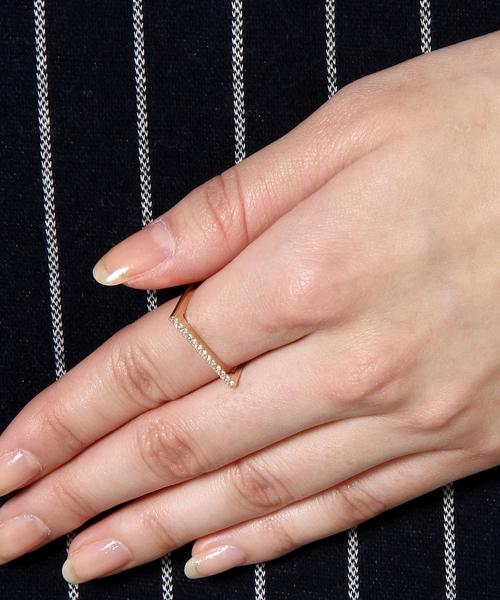 BEAUTY&YOUTH UNITED ARROWS（ビューティーアンドユースユナイテッドアローズ）の「BYSFM ビジューバーリング◆（リング・レディース・ゴールド/シルバー・フリー）」の5枚目の写真