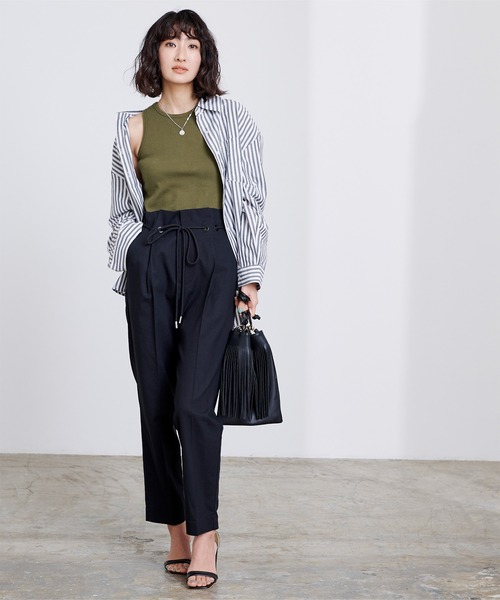 UR'S（ユアーズ）の「ｱﾒﾘｶﾝｽﾘｰﾌﾞﾀﾝｸﾄｯﾌﾟ（タンクトップ・レディース・ホワイト/ブラック/カーキ/オレンジ・S/M/L）」の12枚目の写真