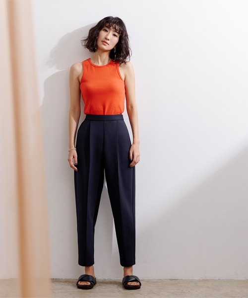 UR'S（ユアーズ）の「ｱﾒﾘｶﾝｽﾘｰﾌﾞﾀﾝｸﾄｯﾌﾟ（タンクトップ・レディース・ホワイト/ブラック/カーキ/オレンジ・S/M/L）」の9枚目の写真