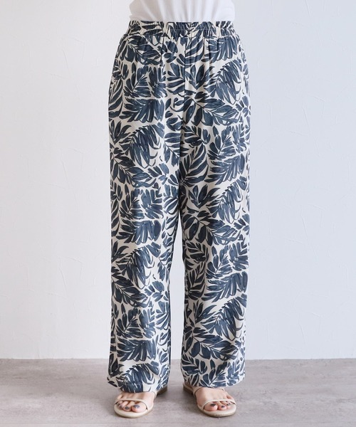 リーフ柄イージーパンツ（その他パンツ）｜reca（レカ）のファッション