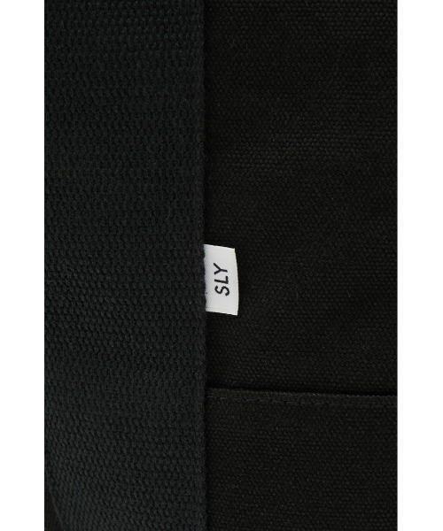 SLY(スライ)の「LIMITED ITEM WASHED CANVAS BAG キャンバス バッグ(トートバッグ・レディース・ブラック/グリーン・FREE)」の7枚目の写真
